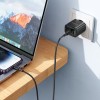 Мережевий зарядний пристрій з кабелем BOROFONE BA83A Flare star PD20W+QC3.0 charger set(C to iP) Black