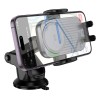 Автотримач для телефона з БЗП BOROFONE BH222 Leading push-type wireless fast charging car holder(center console) Black