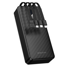 Зовнішній акумулятор BOROFONE BJ84A Smooth power bank with four cables(20000mAh) Black