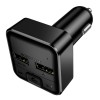 АЗП з FM-модулятором BOROFONE BC63 Selecto car BT FM transmitter Black