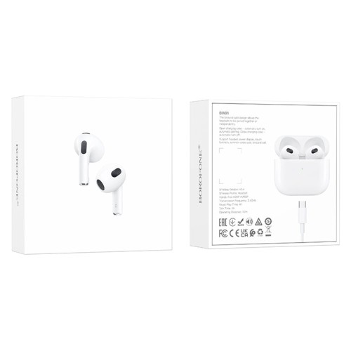 Бездротові навушники TWS BOROFONE BW91 White