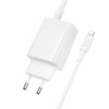 Мережевий зарядний пристрій з кабелем BOROFONE BAS76A Source PD30W+QC3.0 charger set(C to iP) White