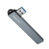 USB-хаб BOROFONE FH1 4-in-1 converter(USB to USB2.0*3+USB3.0) Metal Gray