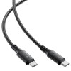 Кабель ACEFAST C17-03 USB-C to USB-C silicone charging data cable Black
