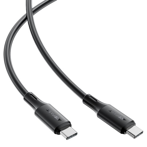 Кабель ACEFAST C17-03 USB-C to USB-C silicone charging data cable Black