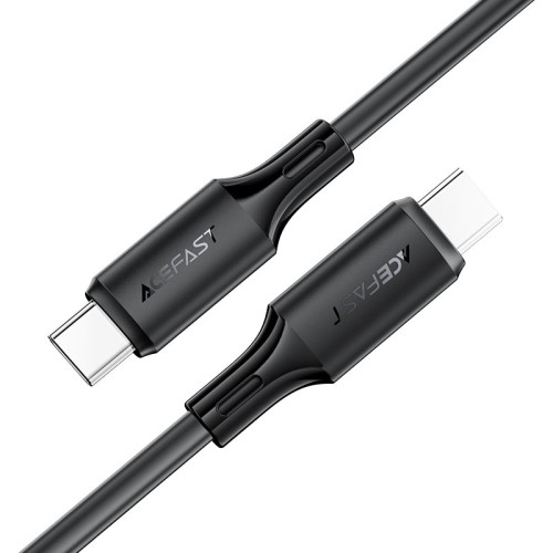 Кабель ACEFAST C17-03 USB-C to USB-C silicone charging data cable Black