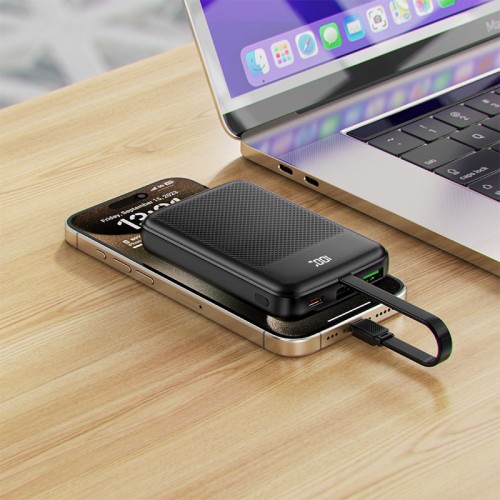 Зовнішній акумулятор ACEFAST M13 PD22.5W power bank with cable 10000mAh Black
