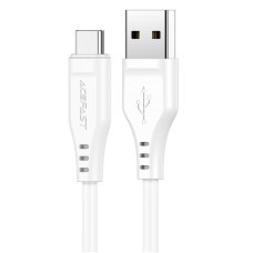 Кабель ACEFAST C3-04 USB to Type-C 3A, 1.2m, TPE, TPE connectors, White