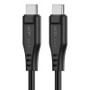 Кабель ACEFAST C3-03 Type-C to Type-C 3A, 60W, 1.2m, TPE, TPE connectors, Black