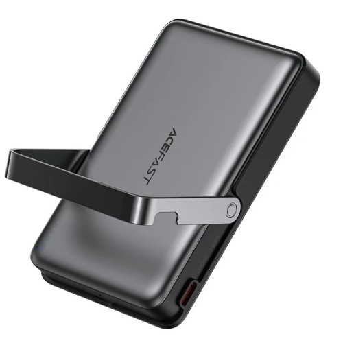 Зовнішній акумулятор ACEFAST M17 PD20W/22.5W magnetic fast charging power bank with built-in stand 10000mAh Black
