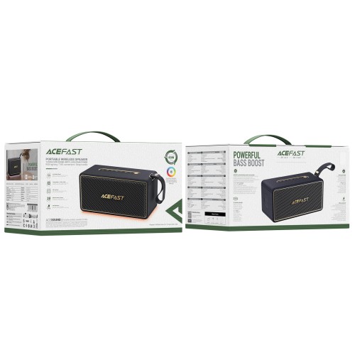 Портативна колонка ACEFAST K3 Max portable wireless speaker,40W, IPX6, Black