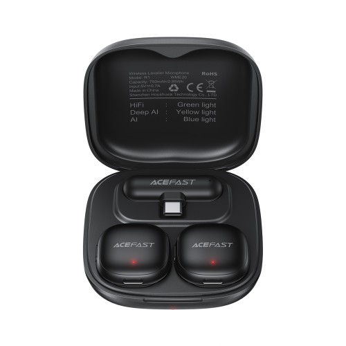 Бездротова мікрофонна система ACEFAST R1 dual-mic (Type-C) Black