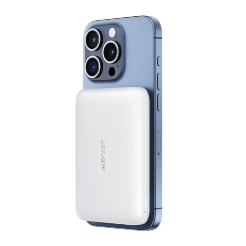 Зовнішній акумулятор ACEFAST M25-5000 PD20W magnetic fast wireless charging power bank White