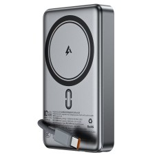 Зовнішній акумулятор ACEFAST M18-10000 PD20W/22.5W magnetic fast charging power bank with built-in cable Black