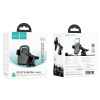 Автотримач для телефона з БЗП HOCO HW32 Crown push-type wireless charging car holder (center console) Black Metal Gray