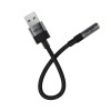 Аудіокабель ACEFAST J13 USB-A to 3.5mm female, nylon braid, 0.15m, Black