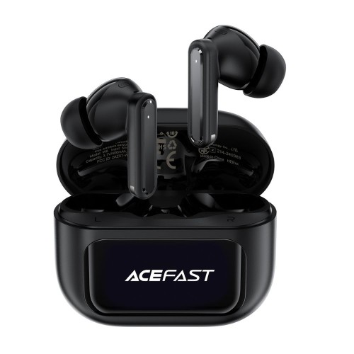 Бездротові навушники TWS ACEFAST W6 smart screen,ENC, IPX4, Black