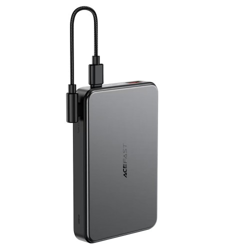 Зовнішній акумулятор ACEFAST M31-10000 22.5W magnetic fast charging power bank with cable Black