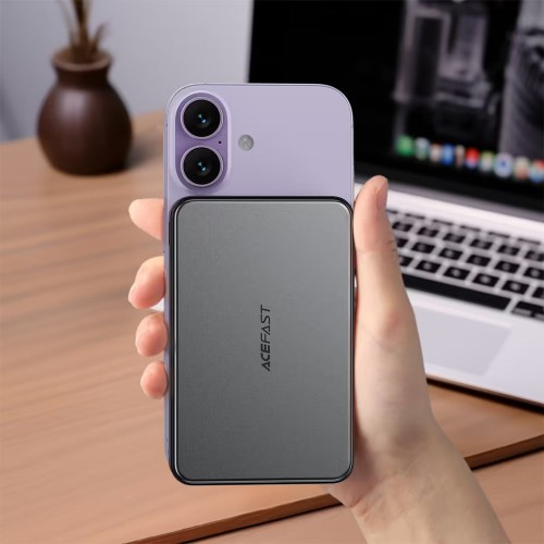 Зовнішній акумулятор ACEFAST M31-10000 22.5W magnetic fast charging power bank with cable Black