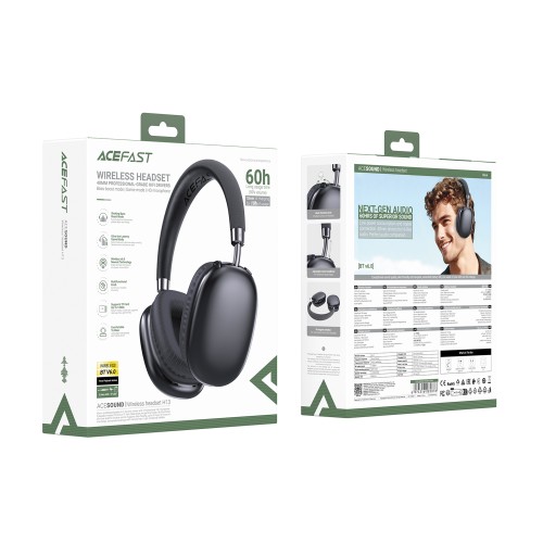 Бездротові накладні навушники ACEFAST H13 Wireless Headset Black