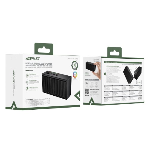 Портативна колонка ACEFAST K9 Go portable wireless speaker Black