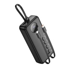 Зовнішній акумулятор HOCO J132A Sabio 22.5W+PD20W fully compatible power bank with 3 cables(20000mAh) Black