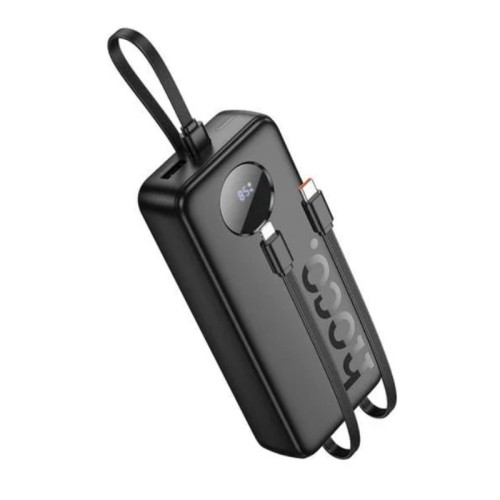 Зовнішній акумулятор HOCO J132A Sabio 22.5W+PD20W fully compatible power bank with 3 cables(20000mAh) Black