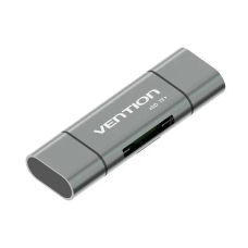 Кардрідер Vention USB3.0 Multi-function Card Reader Gray Metal Type (CCHH0)