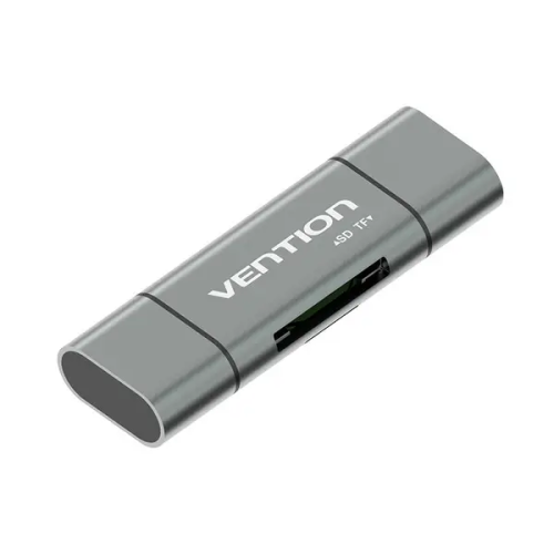 Кардрідер Vention USB3.0 Multi-function Card Reader Gray Metal Type (CCHH0)