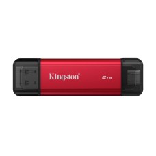 Портативний SSD Kingston Dual USB-A/C 2TB Dual Portable 1050MB/s USB 3.2 Gen 2 Red/Black
