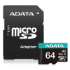 Карта пам'яті microSDXC (UHS-1 U3) A-DATA Premier Pro 64Gb Class 10 V30S A2 (R-100Mb/s W85Mb/s) (adapter SD)