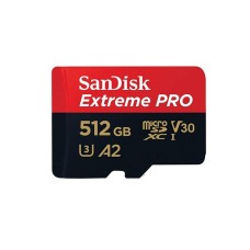 Карта пам'яті microSDXC (UHS-1 U3) SanDisk Extreme Pro A2 512Gb class 10 V30 (R200MB/s,W140MB/s) (adapter)