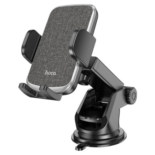 Автотримач для телефона HOCO CA95 Polaris push-type telescopic suction cup car holder Black