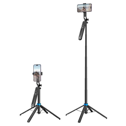 Селфі-монопод HOCO K22 Handy aluminum alloy anti-shake live broadcast holder Black