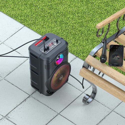Портативна колонка HOCO BS46 Mature outdoor BT speaker, 10W, Black