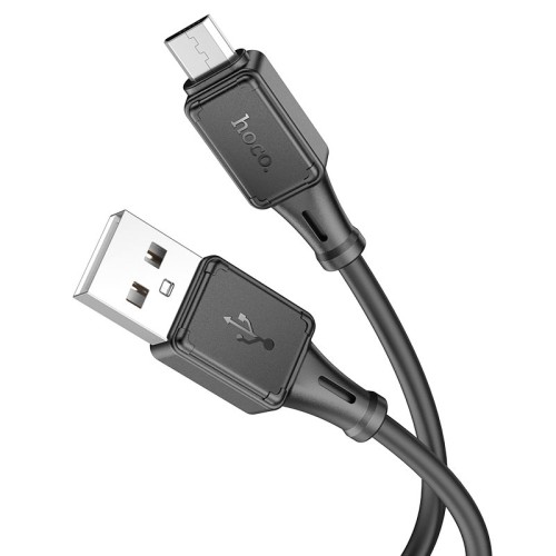 Кабель HOCO X101 Assistant silicone charging data cable Micro Black