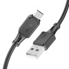 Кабель HOCO X101 Assistant silicone charging data cable Micro Black