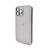 Чохол для смартфона AG Glass Matt Frame Color Logo for Apple iPhone 11 Pro Max Titanium Grey