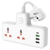 Мережевий подовжувач HOCO  AC12A Reise 2-position expansion socket(PD30W/1C3A) (8.5 cm) White