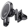 Автотримач для телефона з БЗП HOCO CA85 Ultra-fast magnetic wireless charging car holder Black
