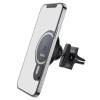 Автотримач для телефона з БЗП HOCO CA85 Ultra-fast magnetic wireless charging car holder Black