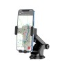 Автотримач для телефона HOCO CA104 vertical and horizontal telescopic gravity vehicle holder Black Metal Gray