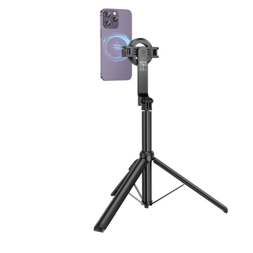 Селфі-монопод HOCO K25 Sherkhan magnetic aluminum alloy live broadcast holder Black