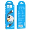 Кабель HOCO X90 Cool silicone charging data cable for iP Black