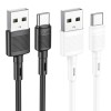Кабель HOCO X83 USB to Type-C 3A, 1m, PVC, PVC connectors, Black