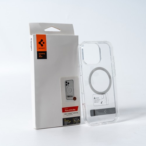 Чохол Spigen AAA Magnetic Clear Stand for Apple iPhone 16 Transparent