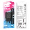 Мережевий зарядний пристрій з кабелем HOCO C134A Solid single-port charger set (Type-C) (EU) Black
