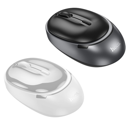 Маніпулятор миша HOCO GM34 Nuevo dual-mode business wireless mouse Black Metal Gray