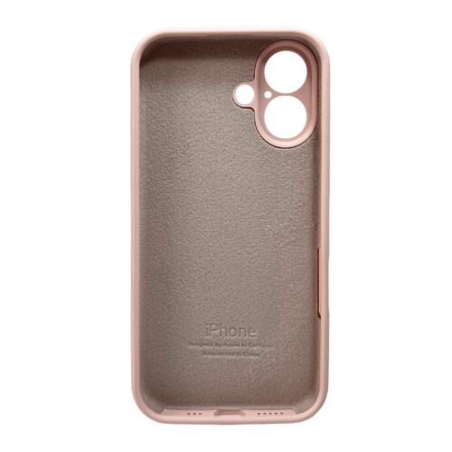 Чохол для смартфона Silicone Full Case AA Camera Protect for Apple iPhone 16 15,Pink Sand