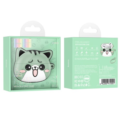 Бездротові навушники TWS HOCO EW48 Mint Cat